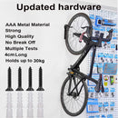 2x Bike Rack Garage Wall Mount Hanger Hooks Storage Bicycle Vertical for Indoor Shed with Screws-2