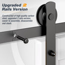 1.8m Heavy Duty Sliding Barn Single Door Hardware Kit Damper Track Rail Roller System-5