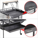 174cm Large Rolling Mobile Bird Cage Birdcage Finch Aviary Parrot Animals Playtop Stand Canary Finch-3