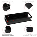 Black Bathroom Shower Shelf Kitchen Rack Storage Shelves Shampoo Holder Organizer-6