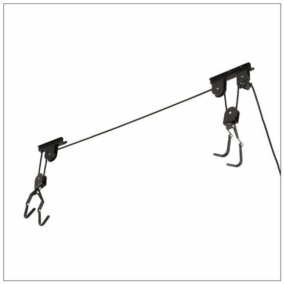 Kayak Bike Hoists Hanger Ladder Ceiling Mount 20kg Capacity Hooks Pulleys