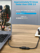 USB 3.0 Angle Male to Female Extension Cable Convertor Adapter Extender Cord Right Angle-6