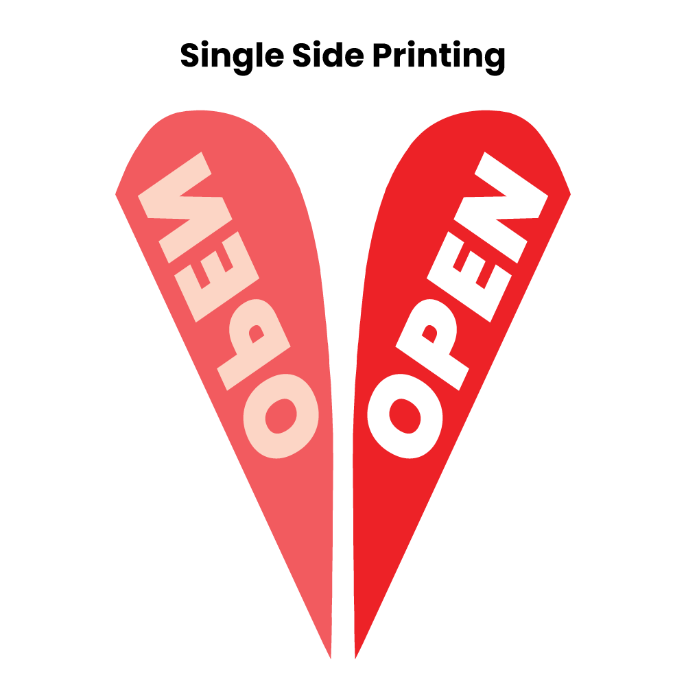 Open Teardrop Flag Banner - 0