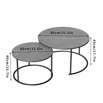 Interior Ave - Executive Stone Nested Coffee Table Set - 0