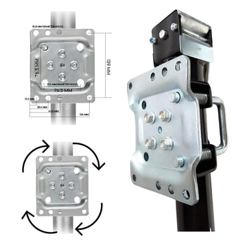TRAILER PARTS 2000KG TRAILER CARAVAN JACK STAND /JOCKEY WHEEL DRAW BAR FITMENT - 0