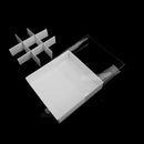 10 Pack of White Card Chocolate Sweet Soap Product Retail Gift Box - 9 bay 4x4x3cm Compartments  - Clear Slide On Lid - 12x12x3cm-4