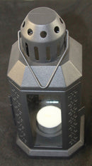 10 Pack of Black Metal Miners Lantern Summer Wedding Home Party Room Balconey Deck Decoration 21cm Tealight Candle-5
