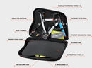 NOOYAH Bike Hard Shell Travel Case EVA Mountain MTB ebike Road Bike 700c Gravel Bike Tourer- BK002 in Black-5