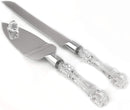 Cutting Cake Knife and Silver Blade Cake Server Set Wedding Anniversary Engagement Birthday Party Gift Boxed-1