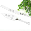 Cutting Cake Knife and Silver Blade Cake Server Set Wedding Anniversary Engagement Birthday Party Gift Boxed-3