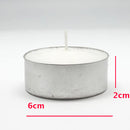 Large Tealight Candles 6cm Wide in silver foil cup  10 in a pack - Party Event Wedding BBQ Dinner Romantic Ambience Decor-2