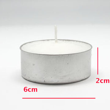 Bulk Buy Large Tealight Candles 6cm Wide in silver foil cup  100 in a pack - Party Event Wedding BBQ Dinner Romantic Ambience Decor - 0