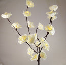 1 Set of 50cm H 20 LED White Rose Tree Branch Stem Fairy Light Wedding Event Party Function Table Vase Centrepiece Decoration-4