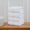 Linenland 4 Piece Cotton Bath Towels Set - White-4