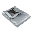 Heavy Duty Silver Black Tarp Tarpaulin 1.8x2.4m-1