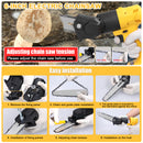 7in1 Multi-function Rechargeable Li-ion Electric Machine Set Electric Hammer Drill Chainsaw Conversion Tool Set Power Tool Kit-13