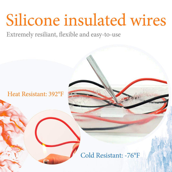 KAIWEETS Soft Silicone Electrician Test Leads Kit CAT III 1000V & CAT IV 600V with Alligator Clips and Needle Probe for Fluke/AstroAI/INNOVA Multimeter Electronic Clamp Meter 8PCS