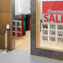 Lirash Touch Free Hand Sanitiser Dispenser Station Floor Stand Foot Operated - White Black-10