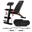 LSG GBN007 FID Bench with 84kg Weight and Bar set-1
