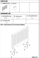 Bed Head Queen Beige Headboard Upholstery Fabric Tufted Buttons-8