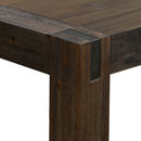 Dining Table 180cm Medium Size with Solid Acacia Wooden Base in Chocolate Colour-4