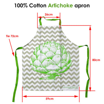 Artichoke 100% Cotton Apron 59 x 80cm - 0