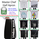 100% Cotton Master Chef Half Apron Heavy Duty Coffee Anyone-2