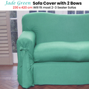 Jade Green Sofa Cover 2 to 3 Seater 230 X 420cm-2