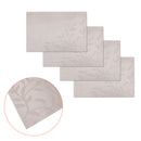 Choice Set of 4 PVC Table Placemats Leaves Taupe-1