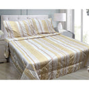 Hotel Living 3 Pce Light Weight Comforter Set Queen/King Oscar Stripes-1