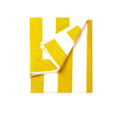 400GSM Cabana Stripe Cotton Polyester Beach Towel Yellow-1