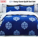 225TC Geo Damask Cotton Rich Easy Care Quilt Cover Set King-2