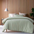 Vintage Design Homewares Reflections Sage Cotton Quilt Cover Set King-1