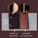 Genuine Leather For Men Pin Buckle Belts Cowskin Casual Belts Business Belt (Black)-3