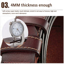 Genuine Leather For Men Pin Buckle Belts Cowskin Casual Belts Business Belt (Brown)-4