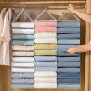 6-12 Large Grids Wardrobe Clothes Organizer Hanging Wardrobe Pants Storage Bag (6 Grids)-4