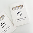 4 Piece Stainless Steel Pearl Handle Flatware Cutlery Set Come with Giftbox-7