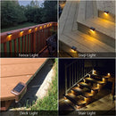 4 Pack SolarPower Deck Lights Outdoor Step Lights Waterproof LED lights-3
