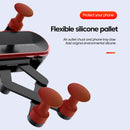 Car Phone Holder Metal Gravity 360 Universal Rotation Ball Air Vent Cellphone Stand(White)-2