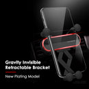 Car Phone Holder Metal Gravity 360 Universal Rotation Ball Air Vent Cellphone Stand(White)-4