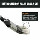 5Pc Paint Brushes Set Artist Acrylic Staining Home Garden Painting Handy Tool-6