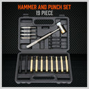 19Pc Hammer & Punch Set Brass / Roll Pin Punch Gun Builder Gunsmith Maintenance-3
