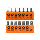 14Pc Torx Key Bit Set Tamper Proof Star Wrench Bits T5-T40 Socket Adapter S2 New-1