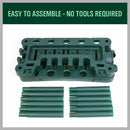 Rolling Garden Tools Storage Rack Long Short Handles Organizer Holders Fits 40-9