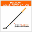 Large Magnetic Pick Up Tool Extra Long Telescopic Hold 30kg Extensible 60-100cm-3
