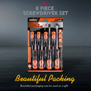 HORUSDY 8Pc Magnetic Screwdriver Set Non-slip Handle Phillips Slotted Tool New-9