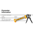 INGCO Aluminum Caluking Gun 9"/12"/15"  Sausage Sealing Silicone Sealant Glue-1