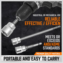 6Pc Drill Socket Adapter Set Long Short Combination Extension Impact Nut Driver-5