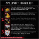 19-Piece No-Spill Radiator Coolant Refilling Funnel Kit Spill Proof Radiator Bleeder Kit with Universal Adaptor-8