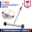 17inch Telescoping Magnetic Sweeper Magnet Broom Rolling Pick Up 8.8Lbs Portable-2